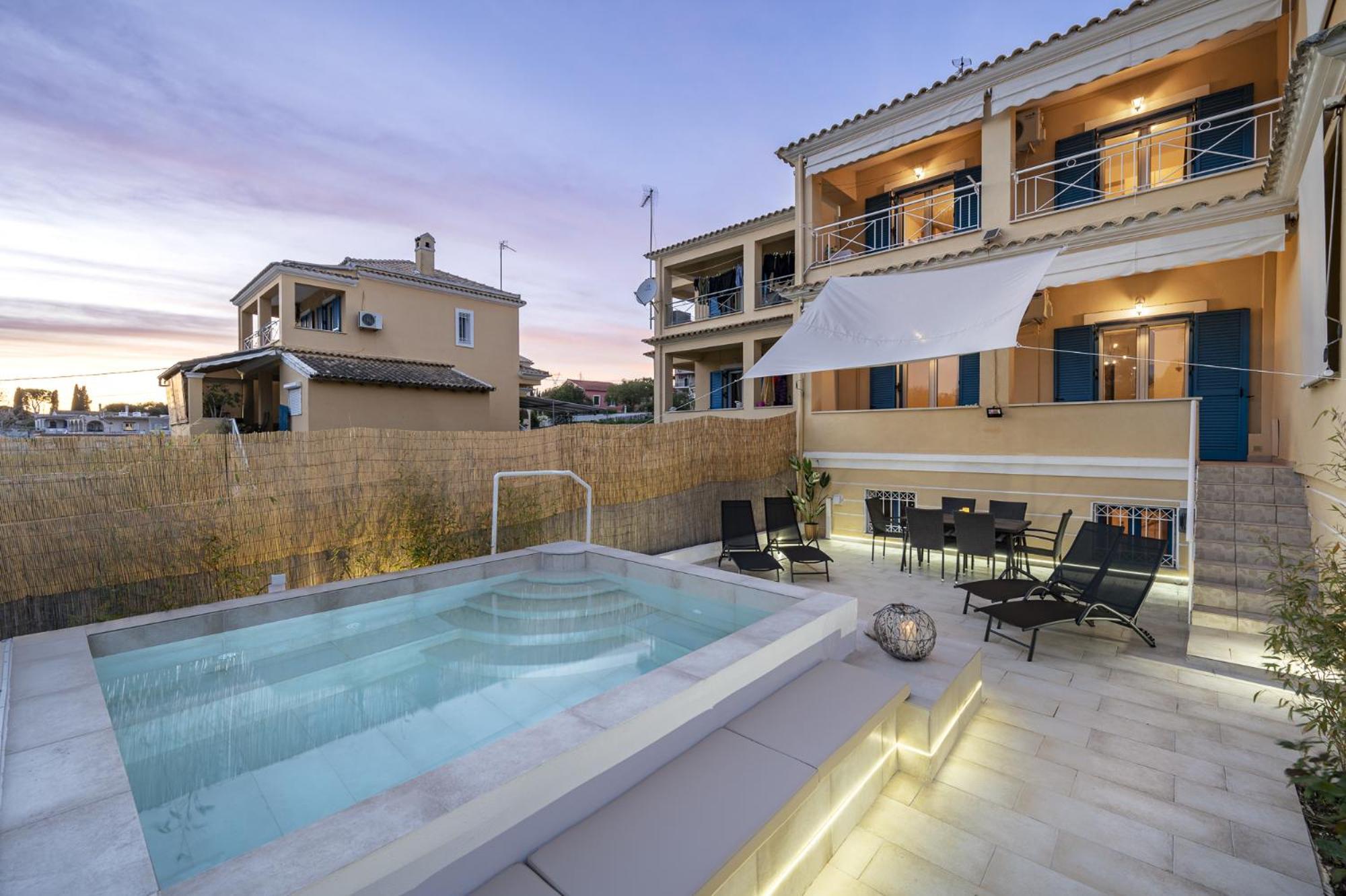 Villa Nina With Private Plunge Pool, 5Km To Corfu Town 外观 照片