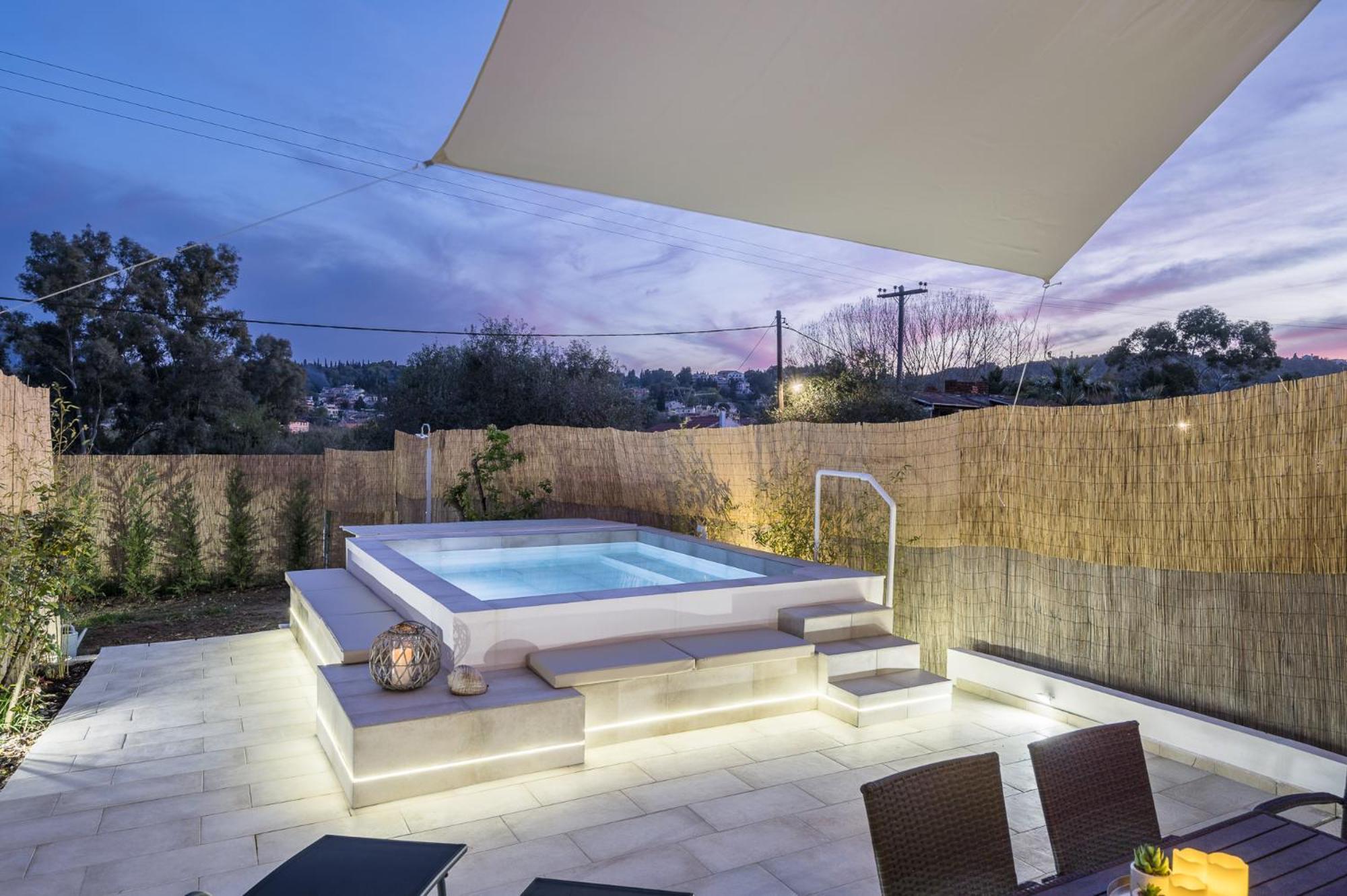 Villa Nina With Private Plunge Pool, 5Km To Corfu Town 外观 照片